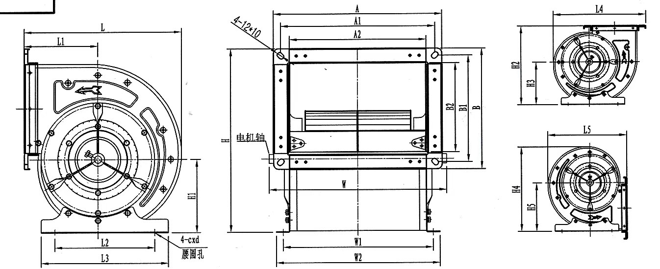 Industrial Radial Blade Centrifugal Fan
