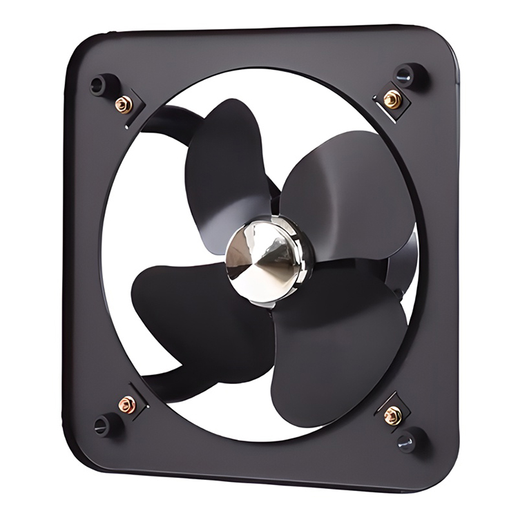 Black Square Smoke Ventilation Exhaust Fan FAD(S)