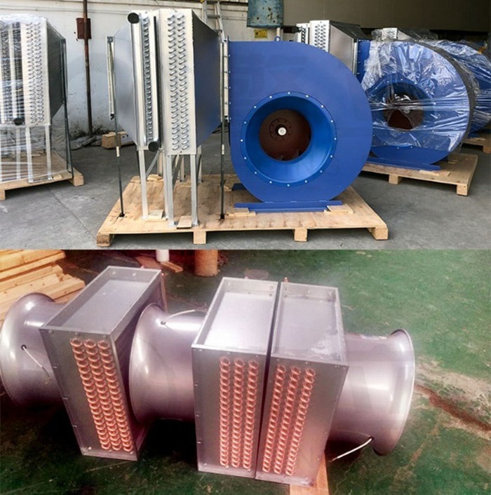 Heat Exchanger Exhaust Air Water Cooler Heater Waste Heat Recovery Radiator Adapt Centrifugal Fan
